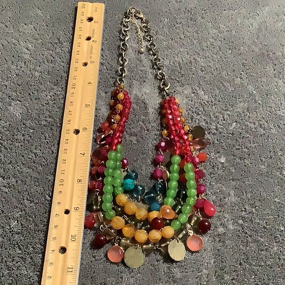 🌹Multiple strand Multiple colors beaded necklace - Picture 5 of 5